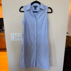 Ralph Lauren Blue Gingham Dress